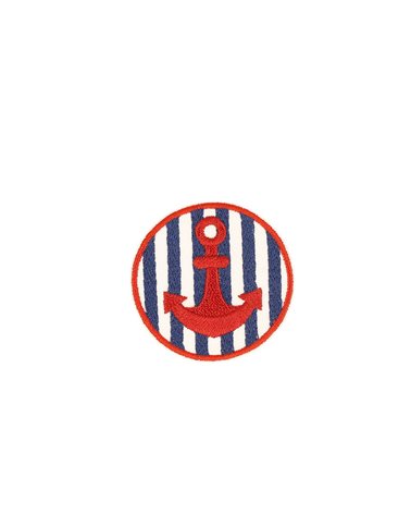 Ecusson thermocollant marin ancre 4,1cm x 4,1cm