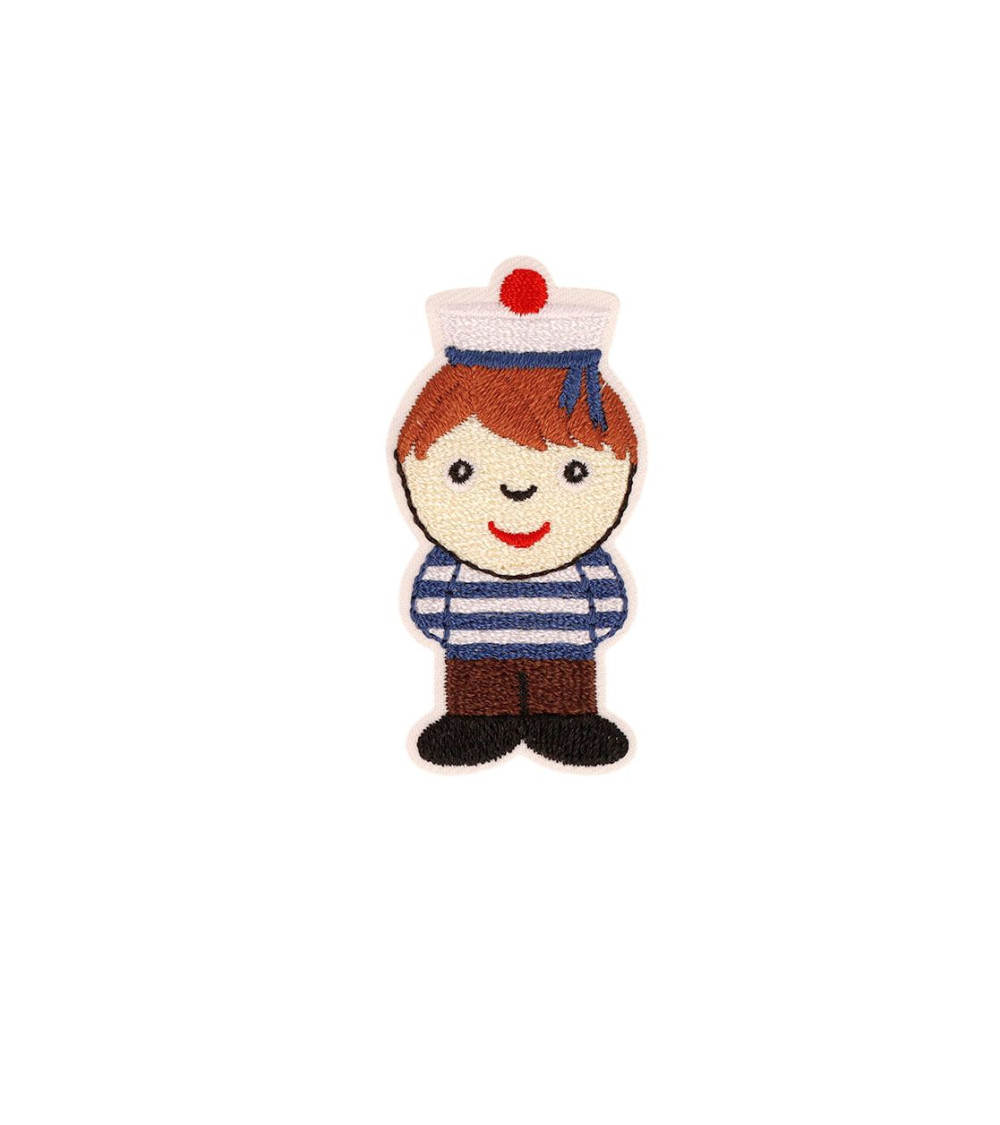 Sailor/pirate iron-on patch 2.7cm x 5.3cm