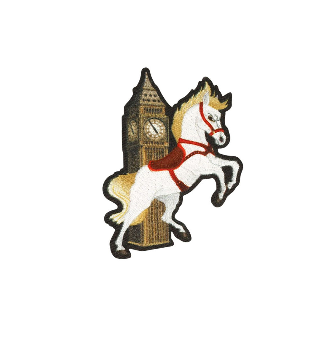 Juego de 3 parches termoadhesivos de monumentos de animales y caballos, 6,4 cm x 4,7 cm