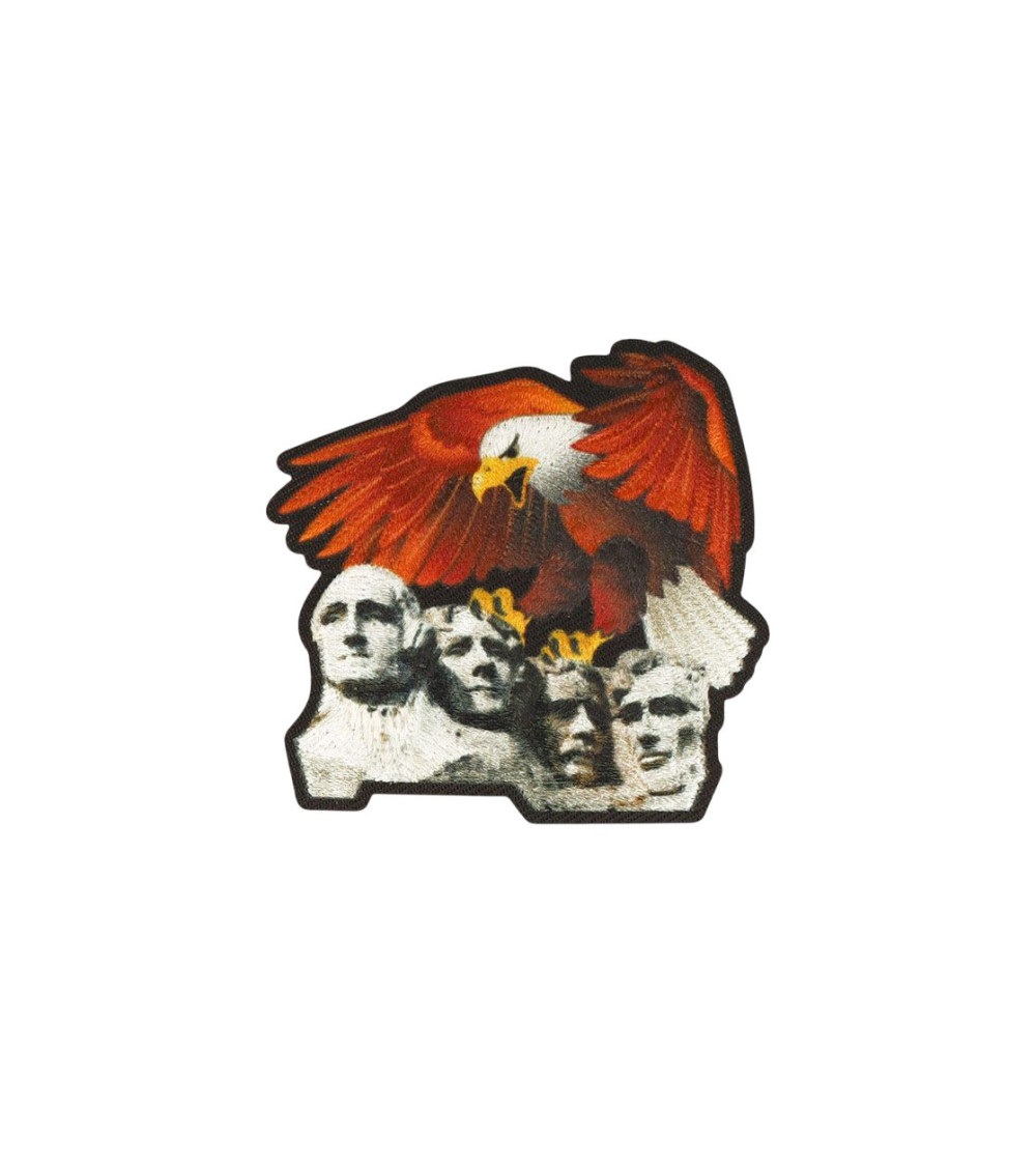 Set of 3 iron-on animal and monument eagle patches 5.1cm x 4.9cm