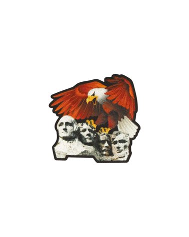 Lot de 3 écussons thermocollants animaux et monuments aigle 5,1cm x 4,9cm