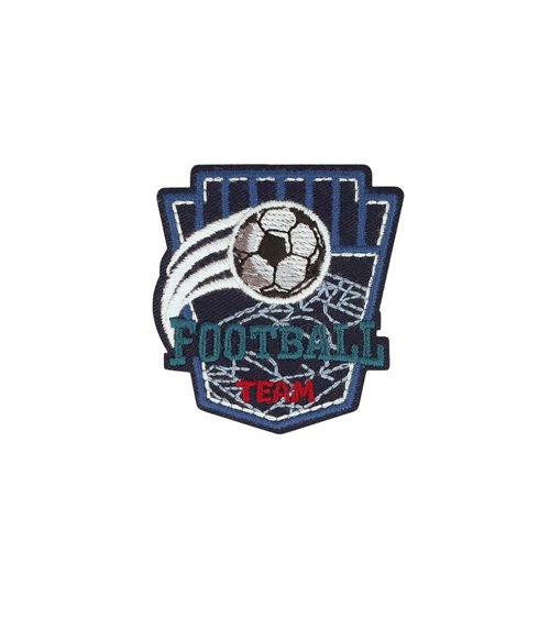 Lot de 3 écussons thermocollants football  5,1cm x 5,5cm