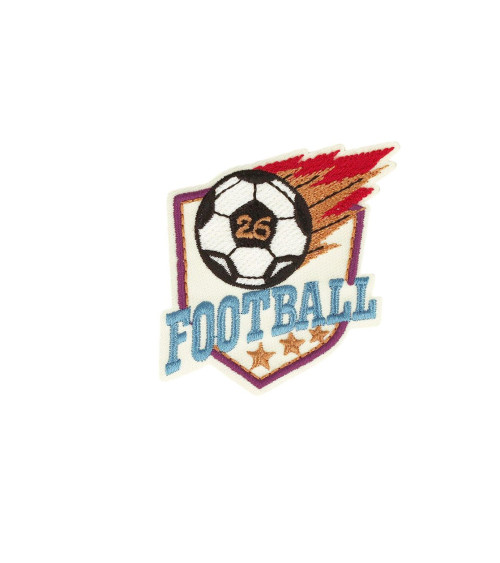 Set of 3 iron-on football patches 5.2cm x 5.9cm