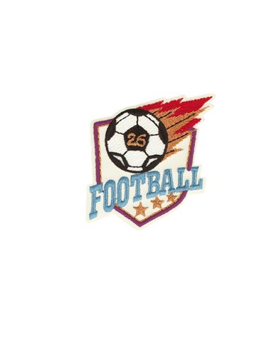 Lot de 3 écussons thermocollants football  5,2cm x 5,9cm