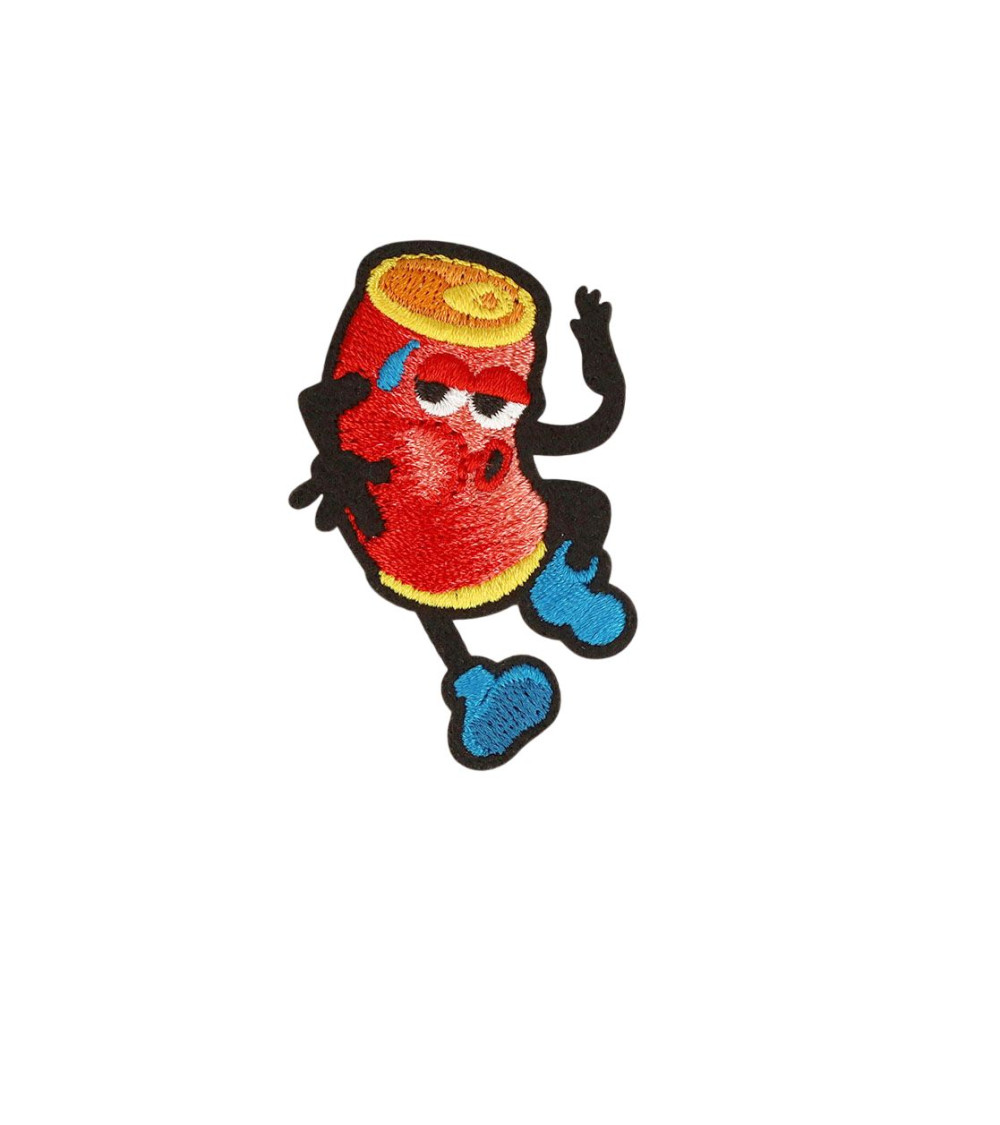 Set of 3 iron-on patches funny friends can 4.6cm x 4.6cm