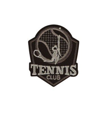 Set of 3 padel and tennis iron-on patches 4.5cm x 3.5cm