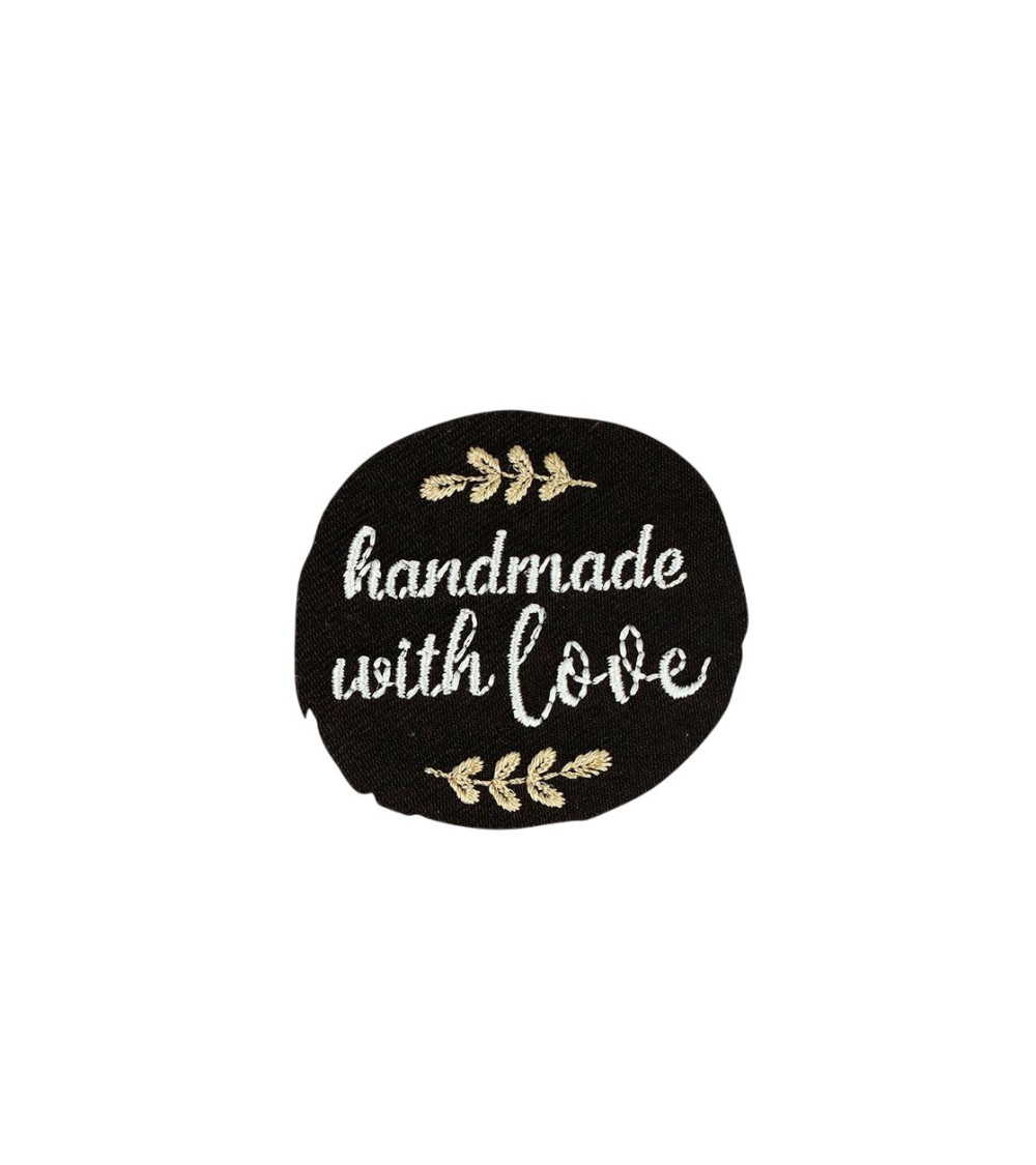 Set di 3 toppe termoadesive con messaggi d'amore fatti a mano 4,3 cm x 4 cm