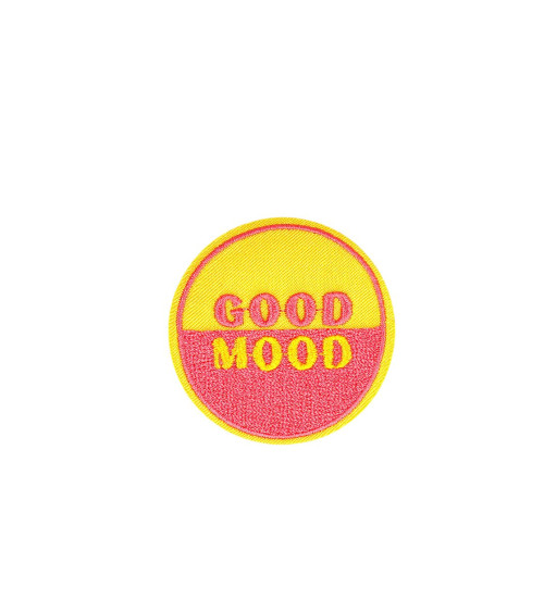 Set of 3 iron-on patches no bad vibes/good mood good mood 4.7cm x 4.7cm
