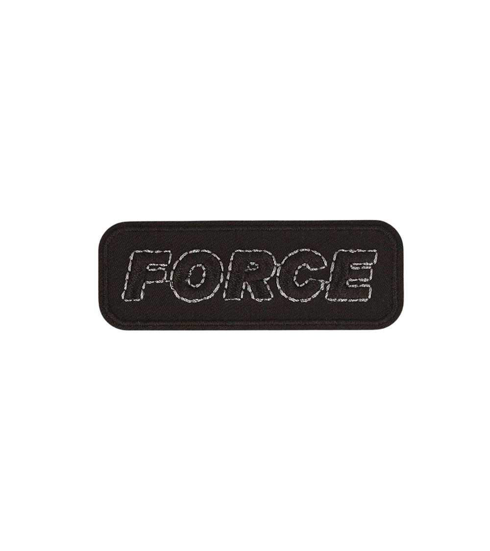 Lot de 3 écussons thermocollants force noir 6,5cm x 2,3cm