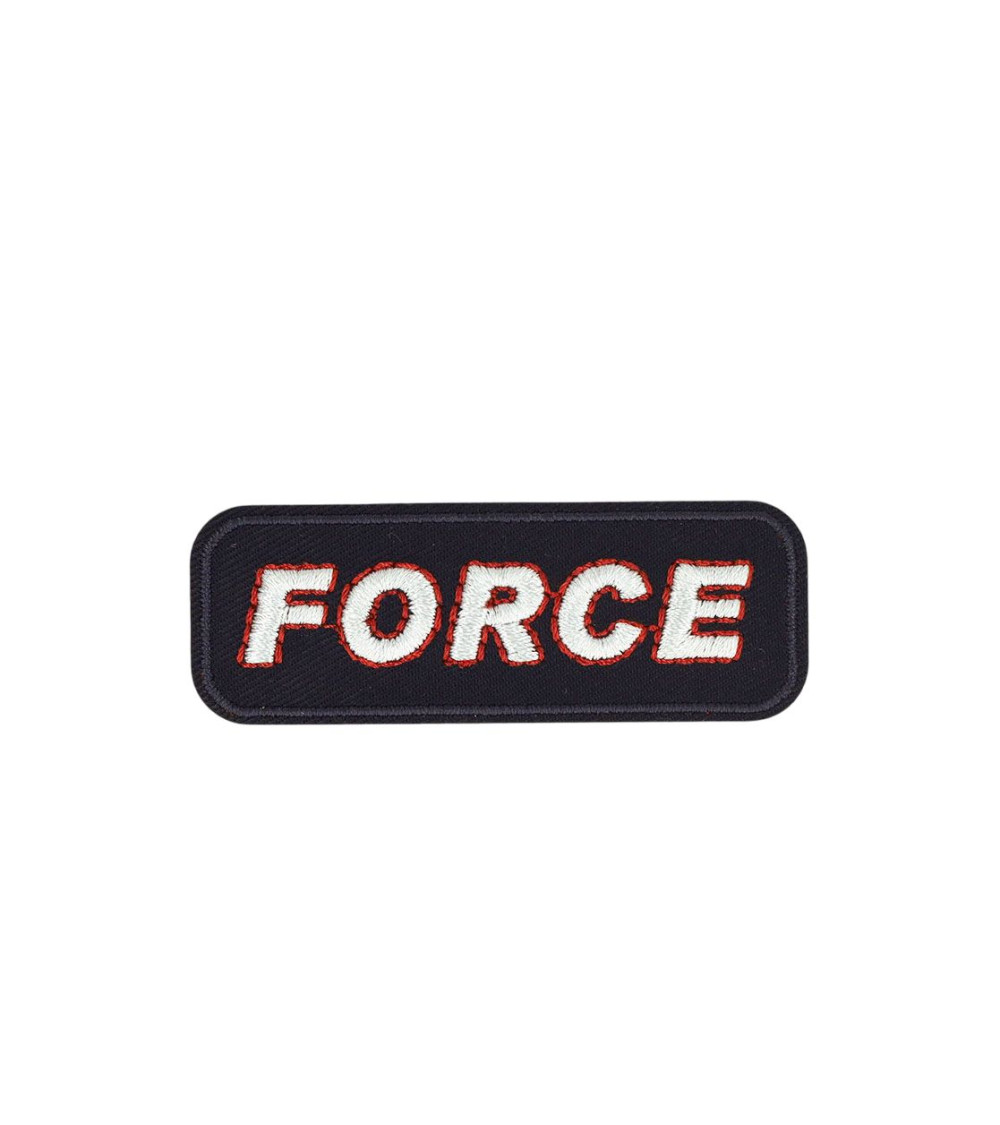 Set of 3 navy force iron-on patches 6.5cm x 2.3cm