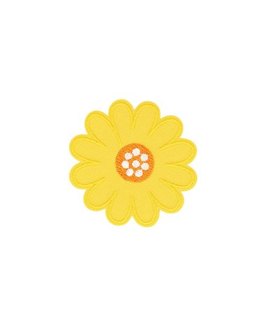 Lot de 3 écussons thermocollants fleur rose 5,3cm x 5cm