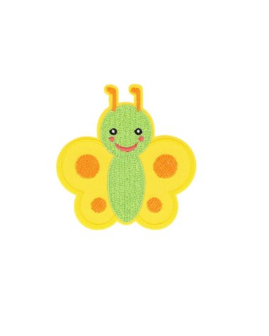 Lot de 3 écussons thermocollants insecte volant papillon 5,2cm x 5,4cm
