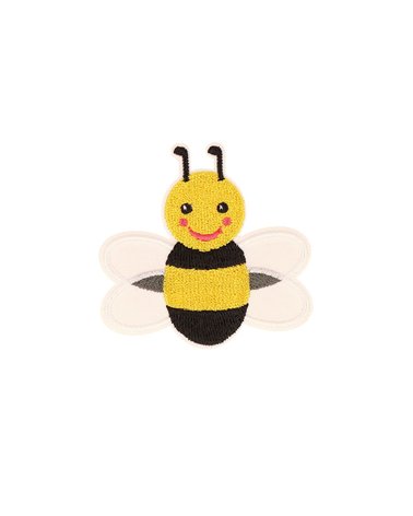 Lot de 3 écussons thermocollants insecte volant abeille 5,2cm x 5,2cm