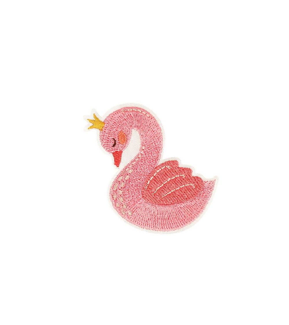 Set of 3 frog/swan iron-on patches 5.2cm x 4.5cm