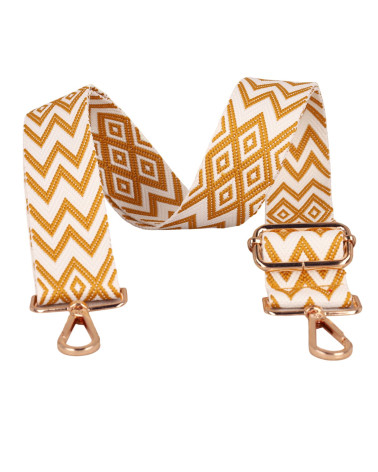Bandoulière de sac ethnique 40x140cm beige
