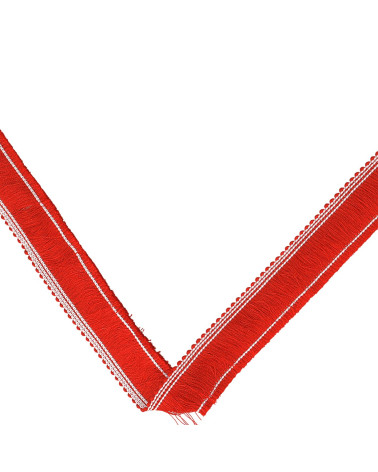 20m spool thick fringe 25mm red