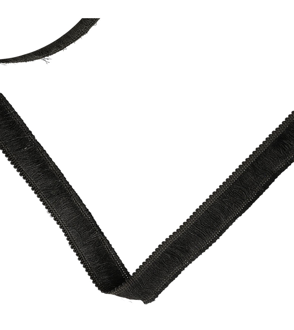 Bobina da 20 m con frange spesse 25 mm nere