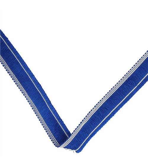 Bobine 20m frange épaisse 25mm bleu roi