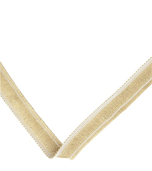Bobine 20m frange épaisse 25mm beige