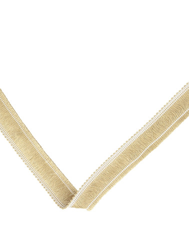 20m spool thick fringe 25mm beige