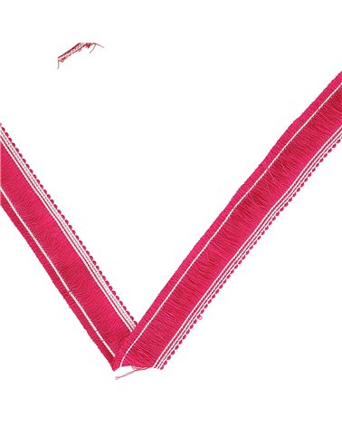 Bobine 20m frange épaisse 25mm framboise