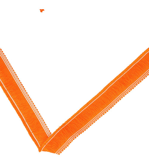 Bobina de 20m fleco grueso 25mm naranja