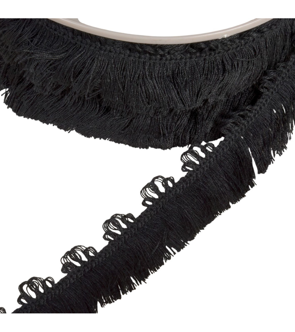 25m spool, fringe, 25mm black pins