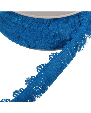 Bobine 25m frange picots 25mm bleu acier