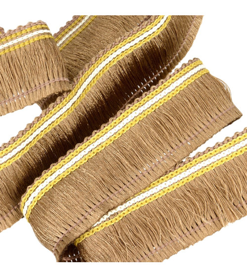 25m spool with 30mm brown fringe braid