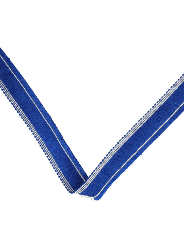 Thick fringe 25mm royal blue per meter
