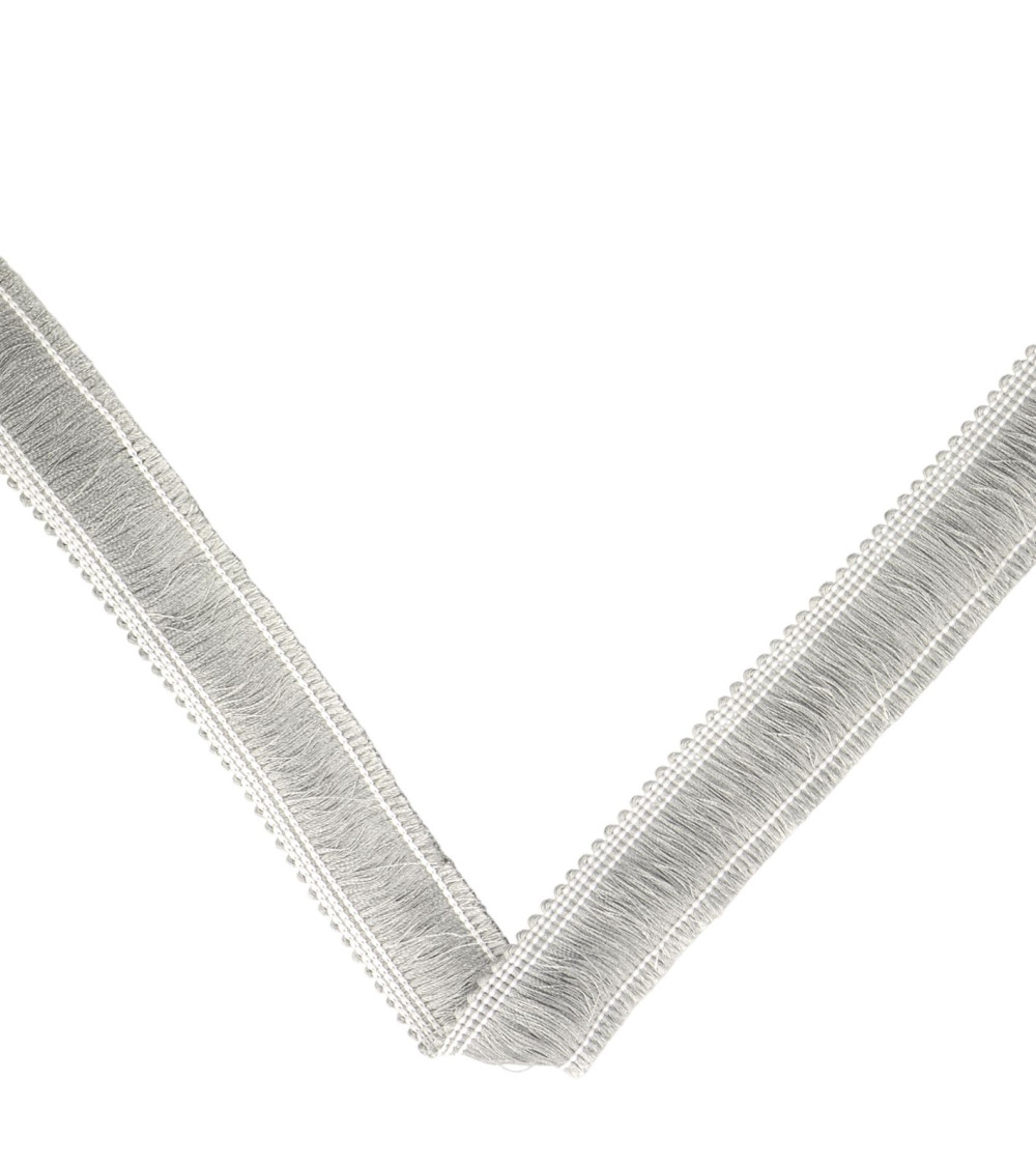 Thick fringe 25mm light gray per meter