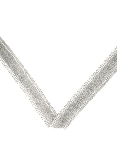 Thick fringe 25mm light gray per meter