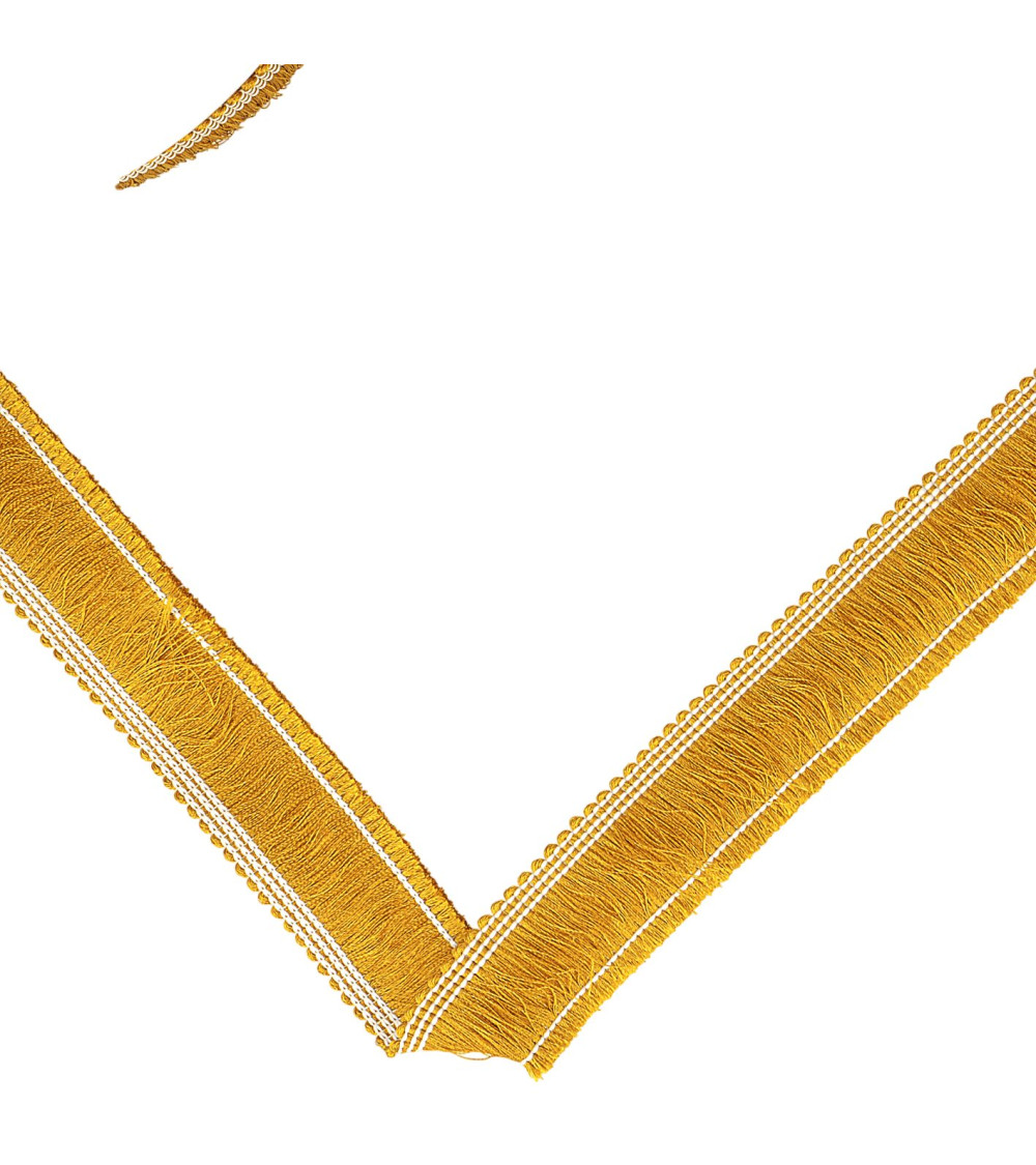 Thick 25mm copper fringe per meter