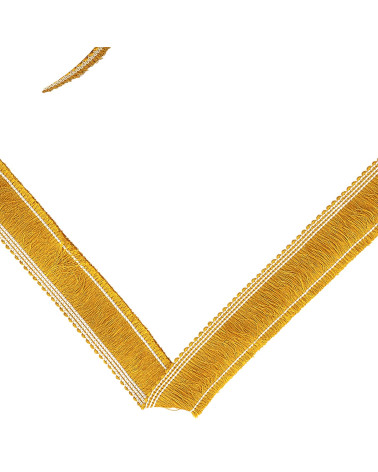 Thick 25mm copper fringe per meter