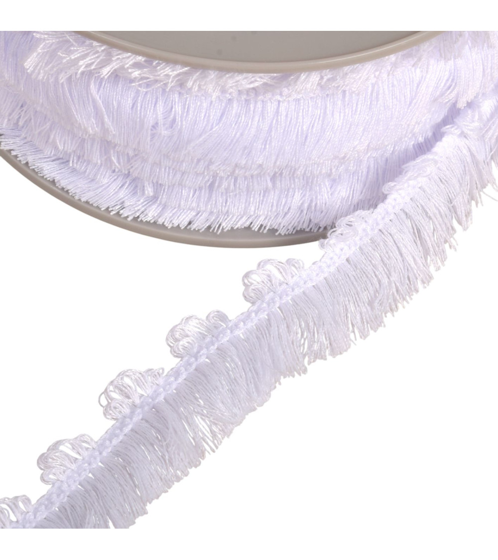 Fleco picot blanco de 25 mm por metro