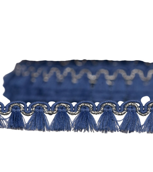 Flochette fringe 12mm navy blue per meter