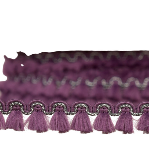 Fleco flochette 12mm morado por metro