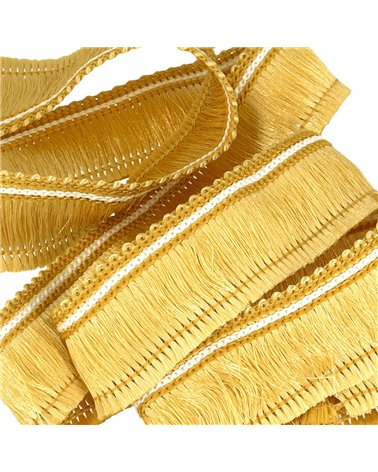 Galon franges 30mm cuivré au mètre
