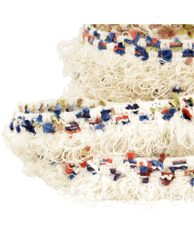 Fringe braid 25mm ecru by the meter