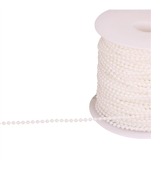 Perle au mètre blanc