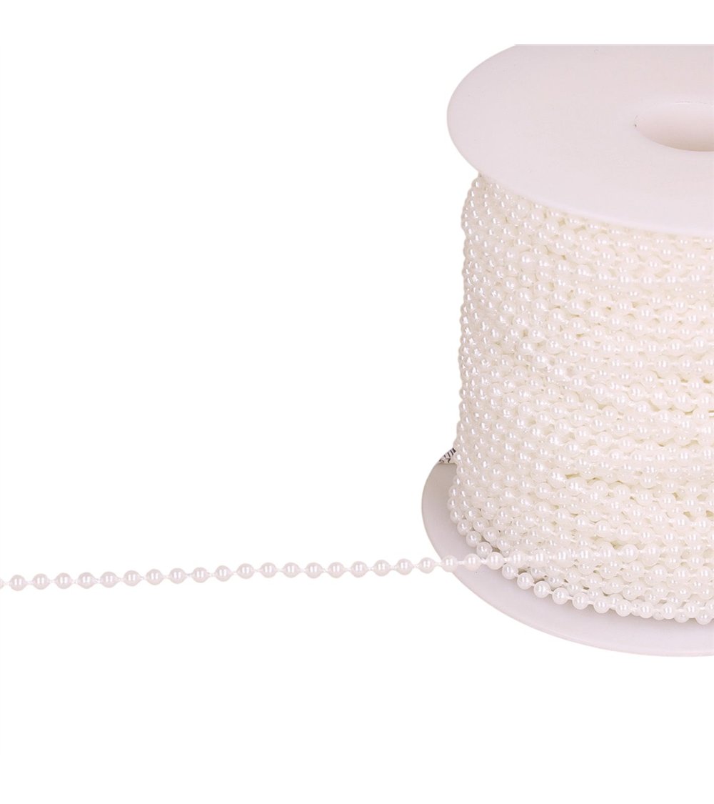 Perle au mètre blanc