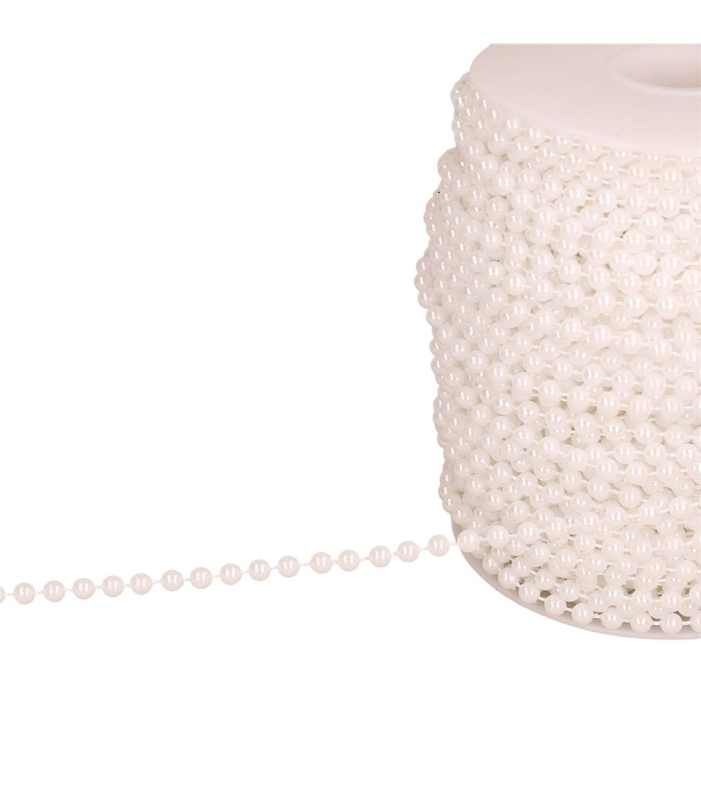 Perle au mètre blanc