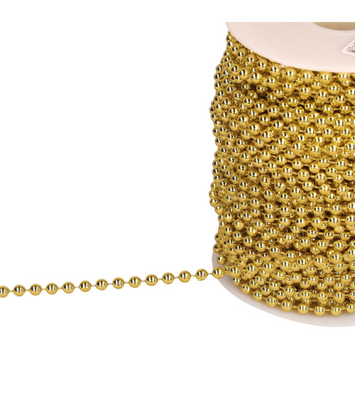 Perle als Meterware in Gold