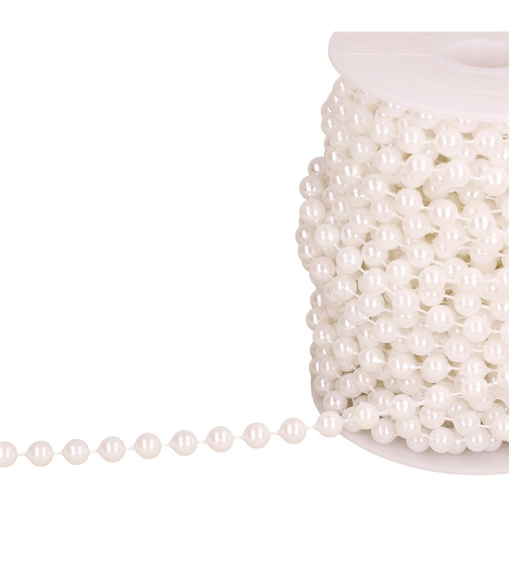 Perle au mètre blanc