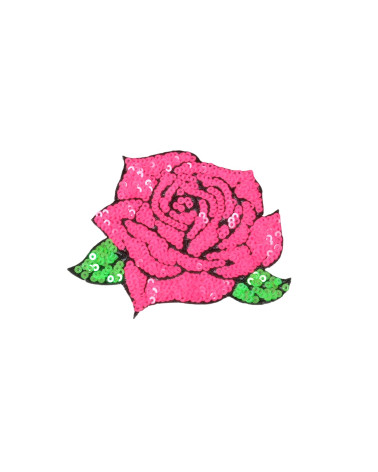 Toppe termoadesive rosa fucsia 9x8,5 cm