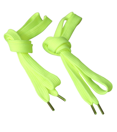 Ausgefallene Schnürsenkel, 1 Paar, 110 cm, fluoreszierendes Gelb