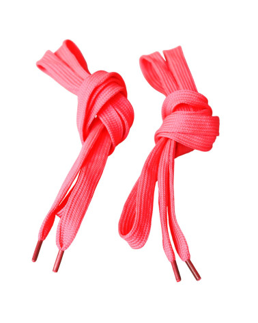 Cordones fantasía 1 par 110cm rosa neón