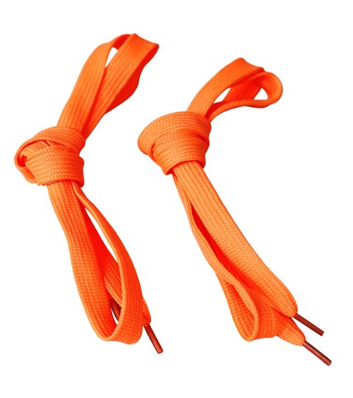 Lacets fantaisie 1paire 110cm orange fluo