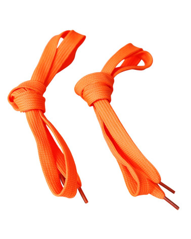 Lacci fantasia 1paio 110cm arancione fluo