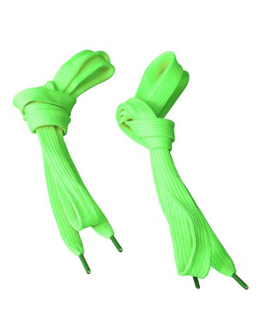 Lacets fantaisie 1paire 110cm vert fluo